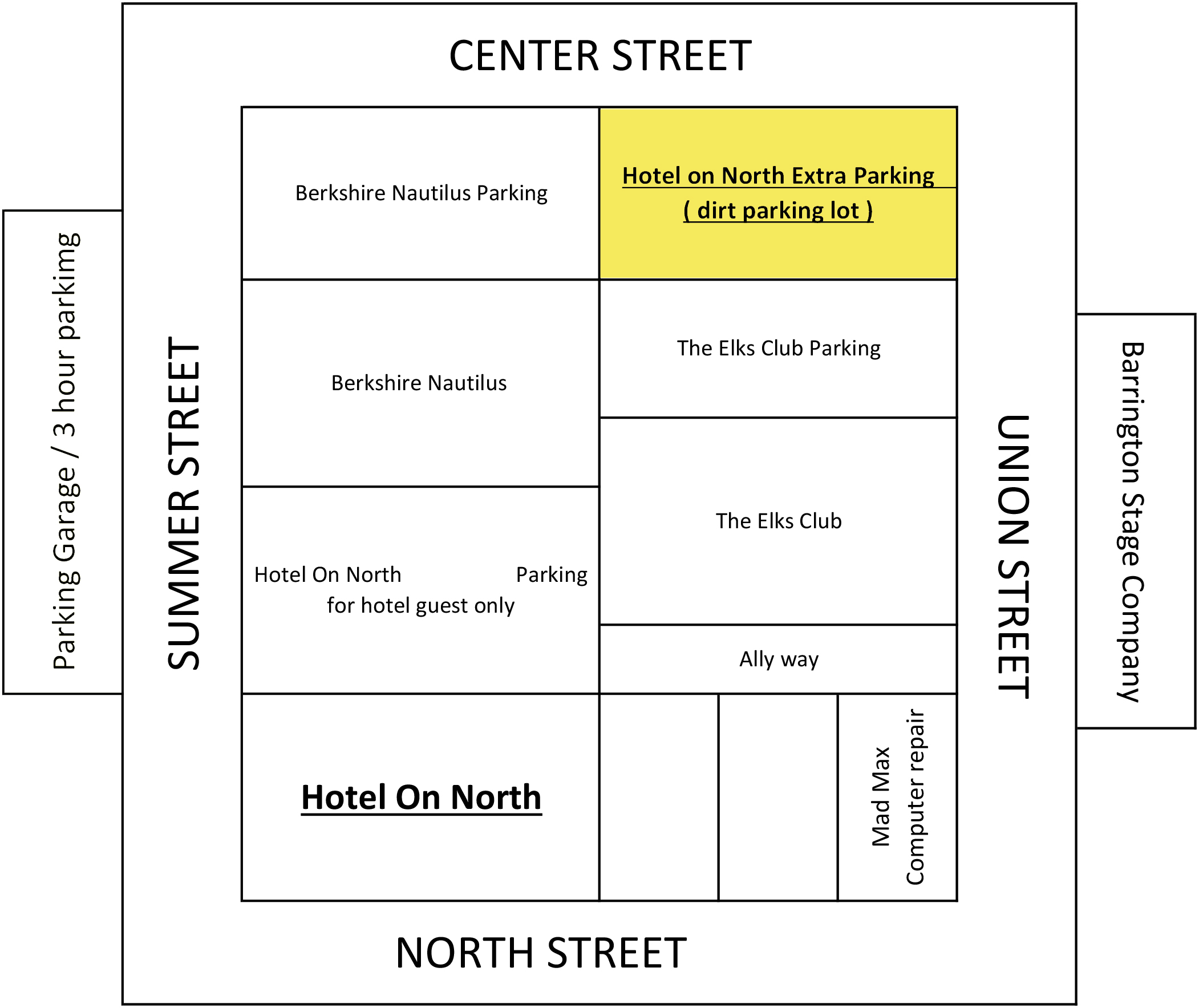 Map of Parking Lot