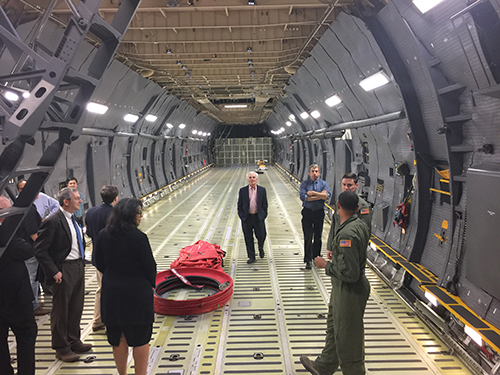 inside view of C5 aircraft