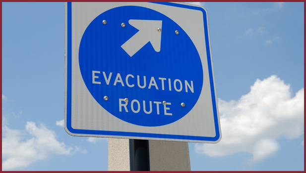 evacuation sign