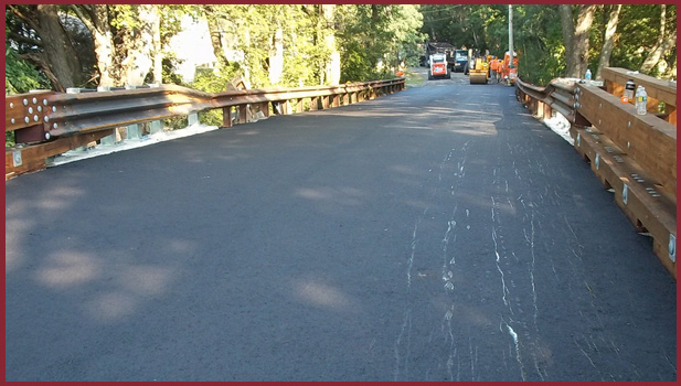 road being paved
