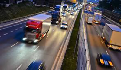 Photo of truck traffic on highway